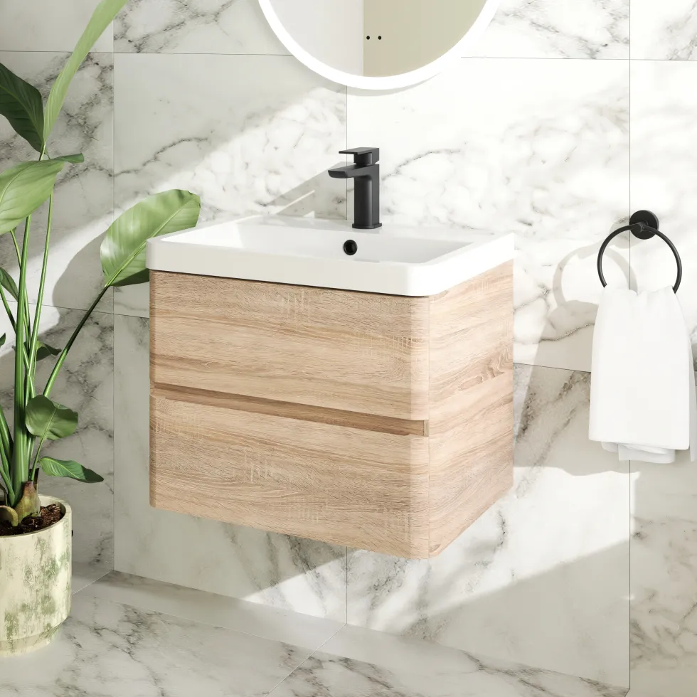 Drench Origin 600mm Wall Mounted Vanity Unit & Basin