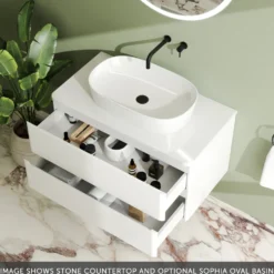 Drench Origin 900mm Wall Mounted Vanity Unit & Countertop