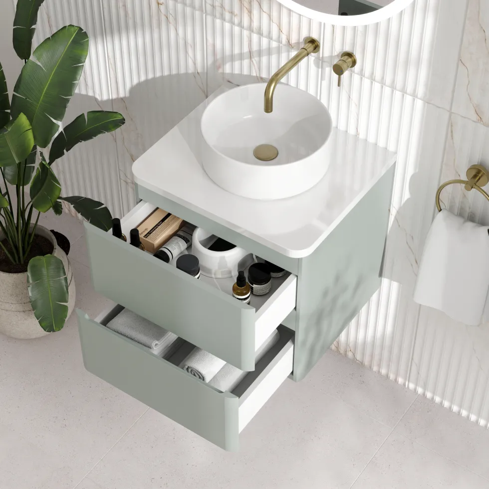 Drench Origin 500mm Wall Mounted Vanity Unit & Countertop