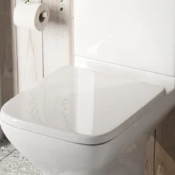 Drench Soft Close Square Wrap Over Toilet Seat With Quick Release Hinges