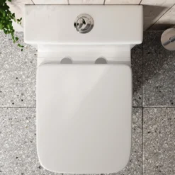 Drench Soft Close Square Wrap Over Toilet Seat With Quick Release Hinges