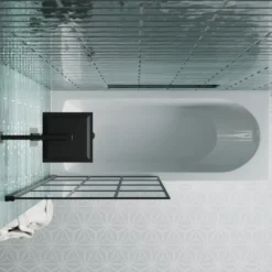 Drench Straight Single Ended Curved Bath & Shower Screen