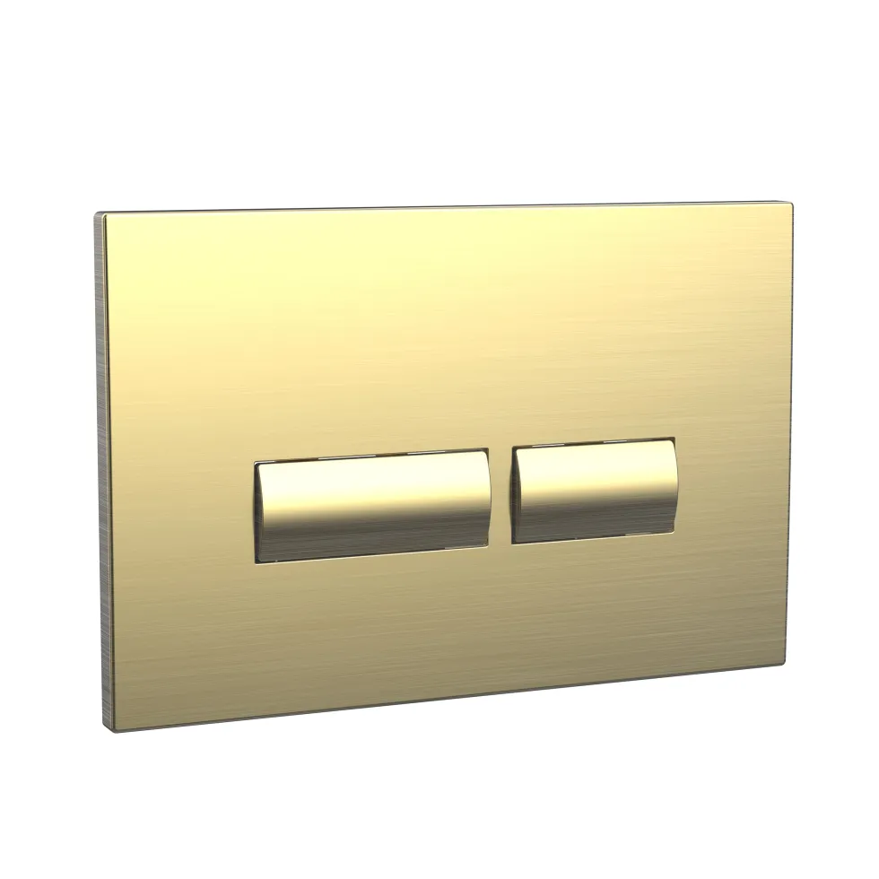 Dual Flush Plate with Angular Buttons