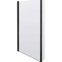 Dylan Complete Matt Black Bathroom Suite with 1700mm L Shaped Shower Bath & Rimless Toilet