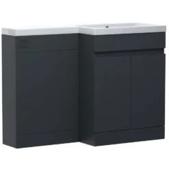 Dylan 1100mm Combination Basin & Toilet Unit - Anthracite