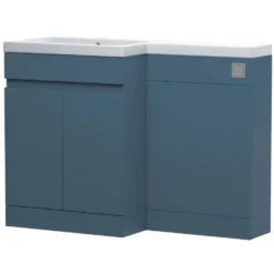 Dylan 1100mm Combination Basin & Toilet Unit - Blue