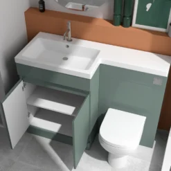 Dylan 1100mm Combination Basin & Toilet Unit - Green