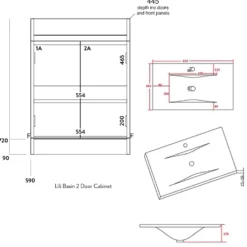 Dylan Rimless Toilet & Vanity Unit Bathroom Suite