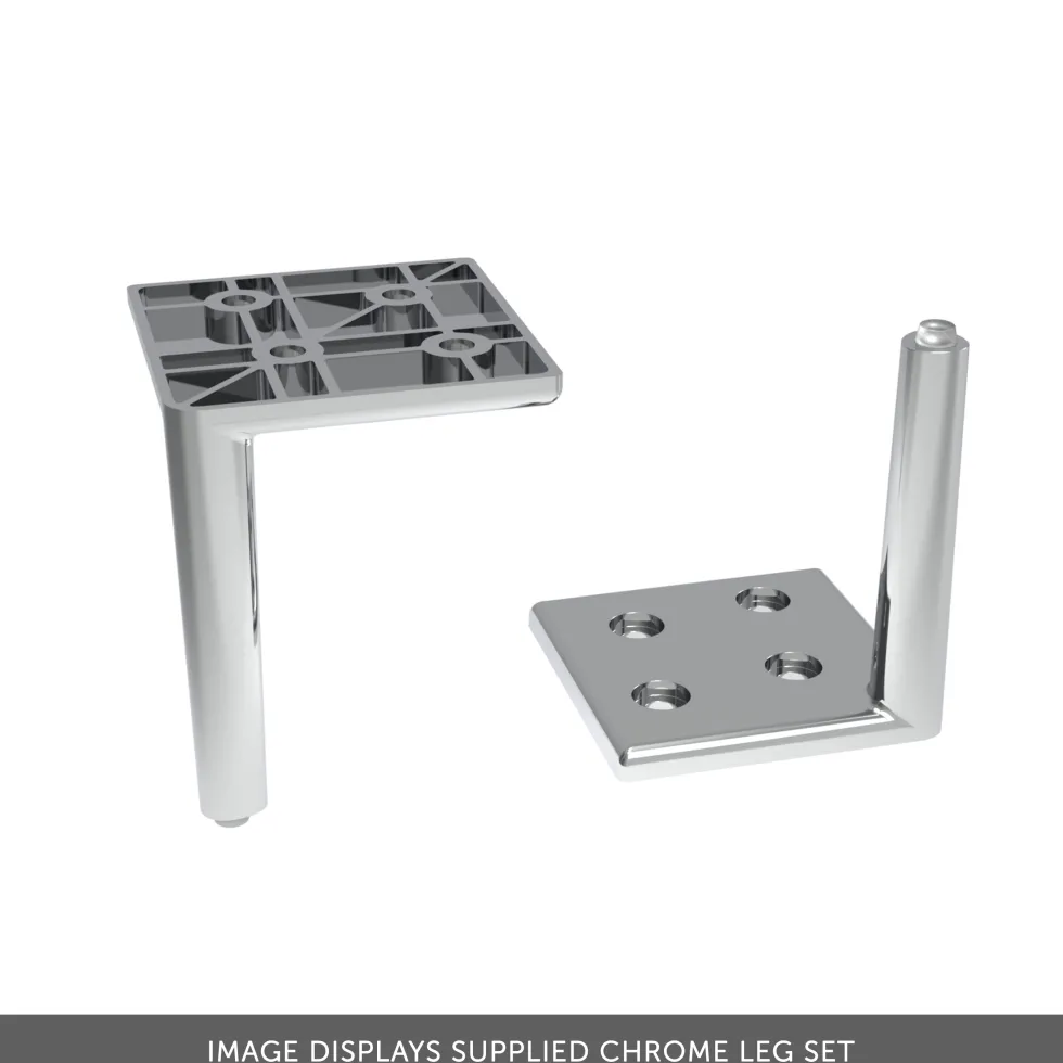 Elara 500mm Floorstanding Stone Fluted Vanity Unit & Basin with Leg Set