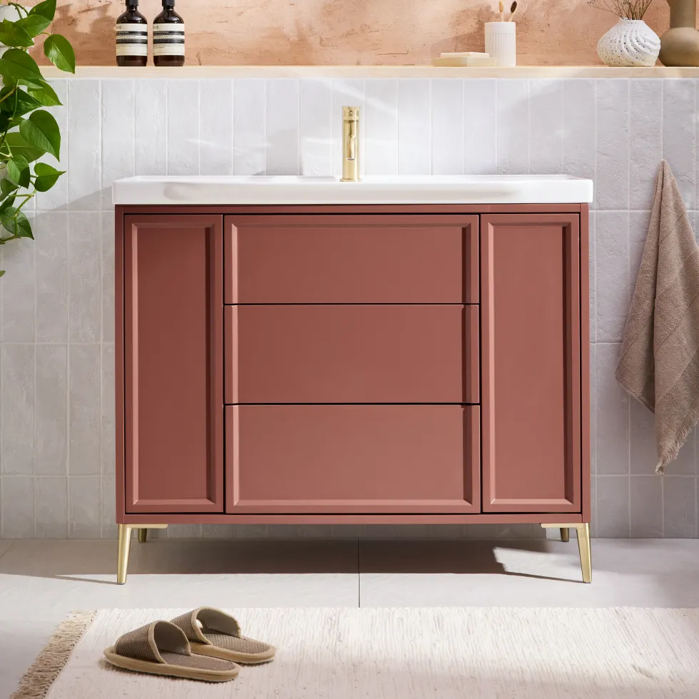 Elara 1000mm Floorstanding Vanity Unit & Basin with Leg Set