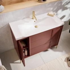 Elara 1000mm Floorstanding Vanity Unit & Basin with Leg Set
