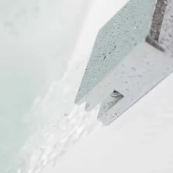 Elijah Concealed Shower Valve with Fixed Head, Slide Rail Kit & Overflow Bath Filler