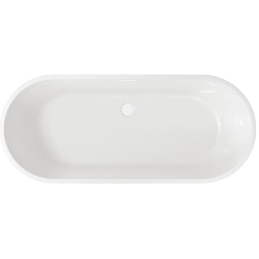 Ellie Acrylic White Freestanding Bath - 1650 x 700mm