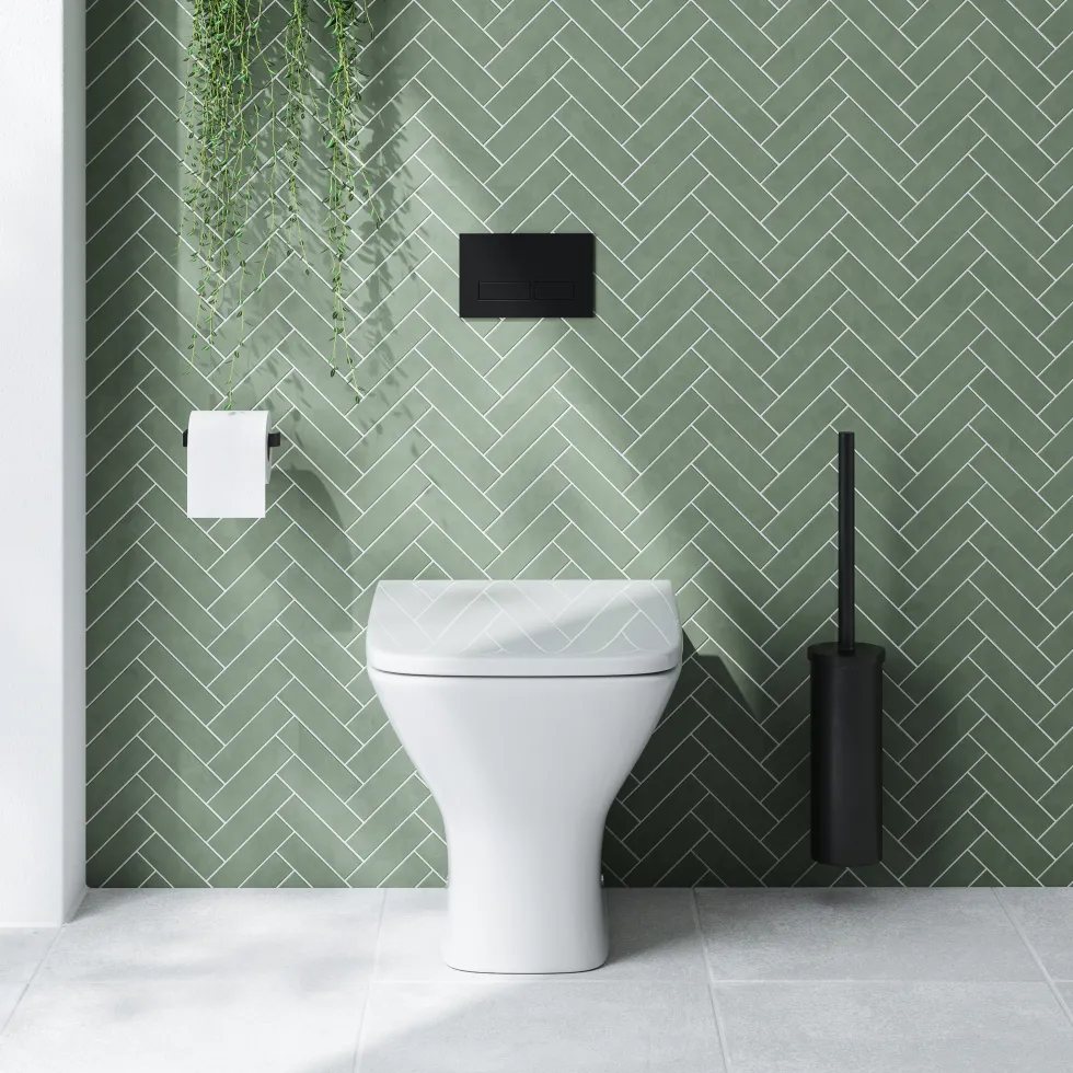 Emily Compact Rimless Back To Wall Toilet & Soft Close Seat