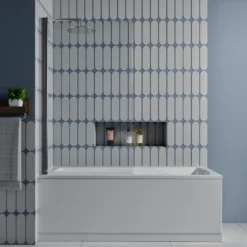 Emily Complete Bathroom Suite with Shower Bath & Rimless Toilet