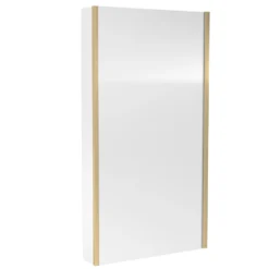 Emily Complete Brushed Brass Bathroom Suite with 1700mm L Shaped Shower Bath & Rimless Toilet