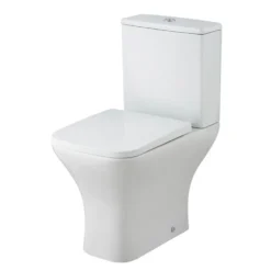 Emily Complete Brushed Brass Bathroom Suite with 1700mm L Shaped Shower Bath & Rimless Toilet