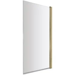 Emily Complete Brushed Brass Bathroom Suite with Reinforced Shower Bath & Rimless Toilet
