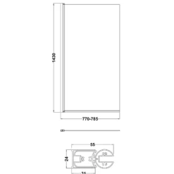 Emily Complete Brushed Brass Bathroom Suite with Reinforced Shower Bath & Rimless Toilet