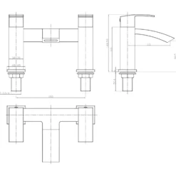 Emily Complete Modern Bathroom Suite with 1700mm L Shaped Shower Bath & Rimless Toilet