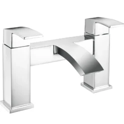 Emily Complete Modern Bathroom Suite with 1700mm L Shaped Shower Bath & Rimless Toilet
