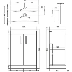 Emily L Shaped Shower Bath Suite with Rimless Back to Wall Toilet & 1700mm Bath