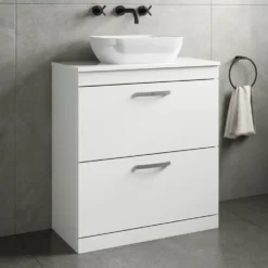 Emily 800mm Floorstanding 2 Drawer Vanity Unit & Basin Options