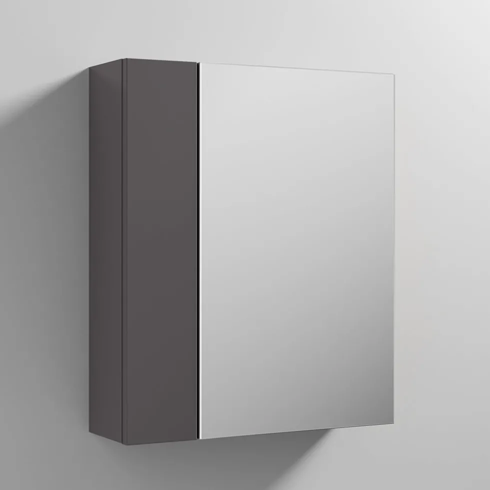 Emily 600mm Mirror Cabinet with Offset Door
