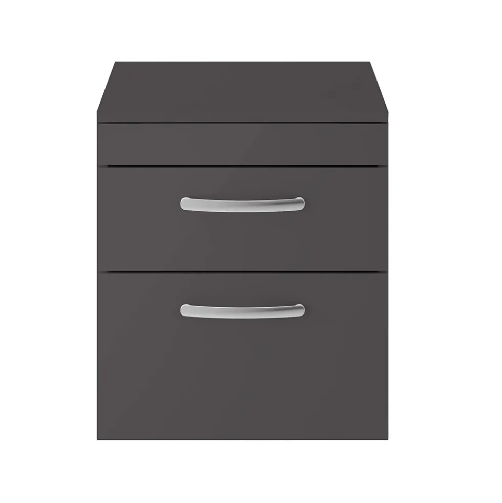 Emily 500mm Wall Mounted 2 Drawer Vanity Unit and Countertop
