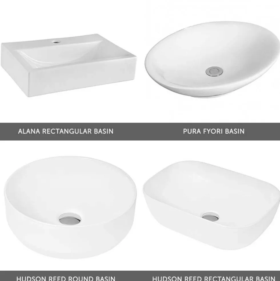 Emily 600mm Wall Mounted 2 Drawer Vanity Unit and Countertop