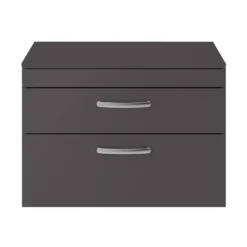 Emily 800mm Wall Mounted 2 Drawer Vanity Unit and Countertop