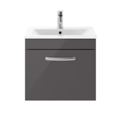 Emily 500mm Wall Mounted 1 Drawer Vanity Unit & Basin Options