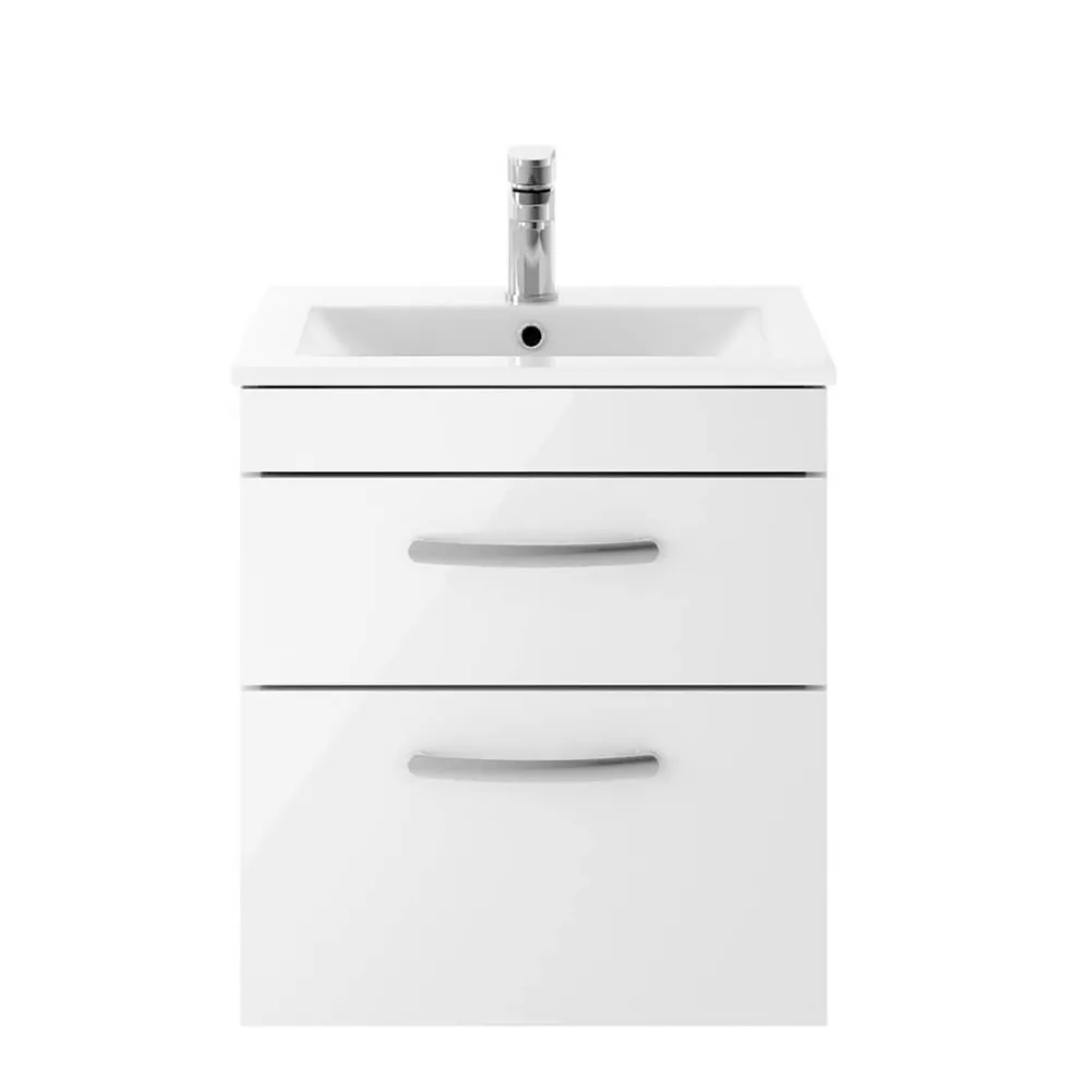 Emily 500mm Wall Mounted 2 Drawer Vanity Unit & Basin Options