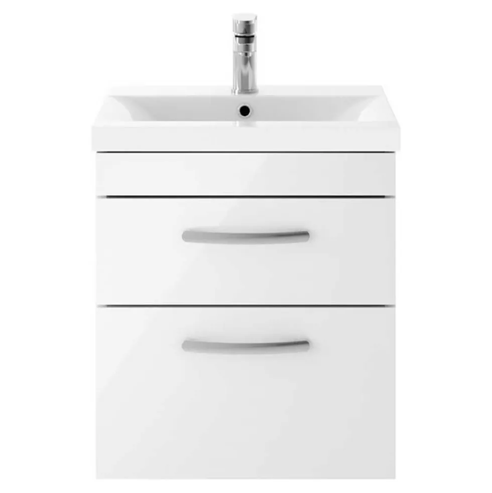 Emily 500mm Wall Mounted 2 Drawer Vanity Unit & Basin Options