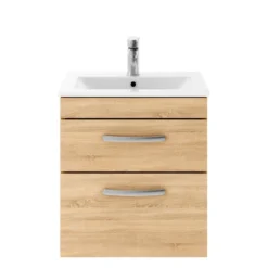 Emily 500mm Wall Mounted 2 Drawer Vanity Unit & Basin Options
