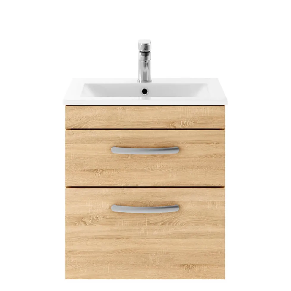 Emily 500mm Wall Mounted 2 Drawer Vanity Unit & Basin Options