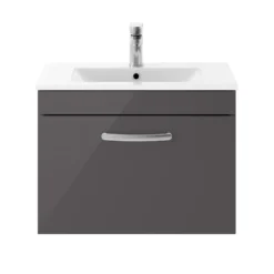 Emily 600mm Wall Mounted 1 Drawer Vanity Unit & Basin Options