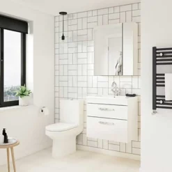 Emily 800mm Wall Mounted 2 Drawer Vanity Unit & Basin Options