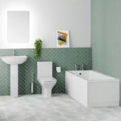 Emily Modern Bathroom Suite with Rimless Toilet