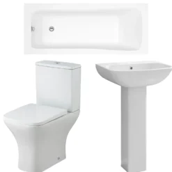 Emily Modern Bathroom Suite with Rimless Toilet