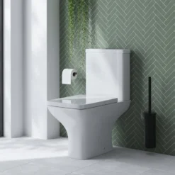 Emily Modern Bathroom Suite with Rimless Toilet & Front Bath Panel