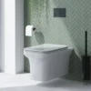Emily Rimless Compact Wall Hung Toilet & Slimline Soft Close Seat