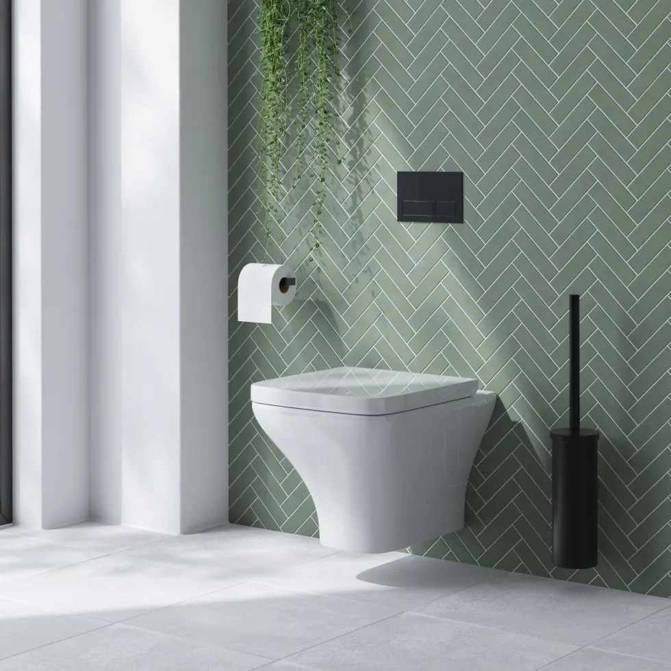 Emily Rimless Wall Hung Toilet & Soft Close Seat