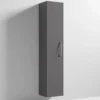 Emily Tall Single Door Storage Unit - Gloss Grey