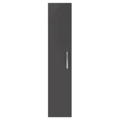 Emily Tall Single Door Storage Unit - Gloss Grey