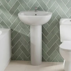 Emma 3 Piece Bathroom Suite with Front Bath Panel