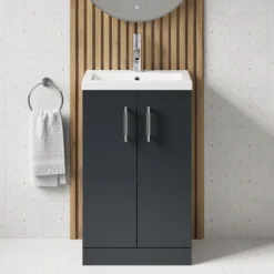 Erin Compact 500mm Floorstanding Cloakroom Vanity Unit & Basin