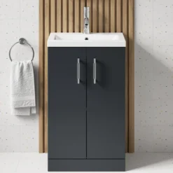 Erin Compact 500mm Floorstanding Cloakroom Vanity Unit & Basin