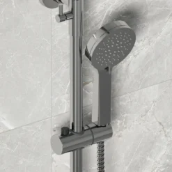 Erin Complete Bathroom Suite with 1700mm P Shaped Shower Bath & Rimless Toilet