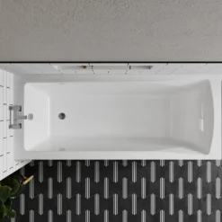 Erin Complete Modern Bathroom Suite with 1700mm Shower Bath & Rimless Toilet